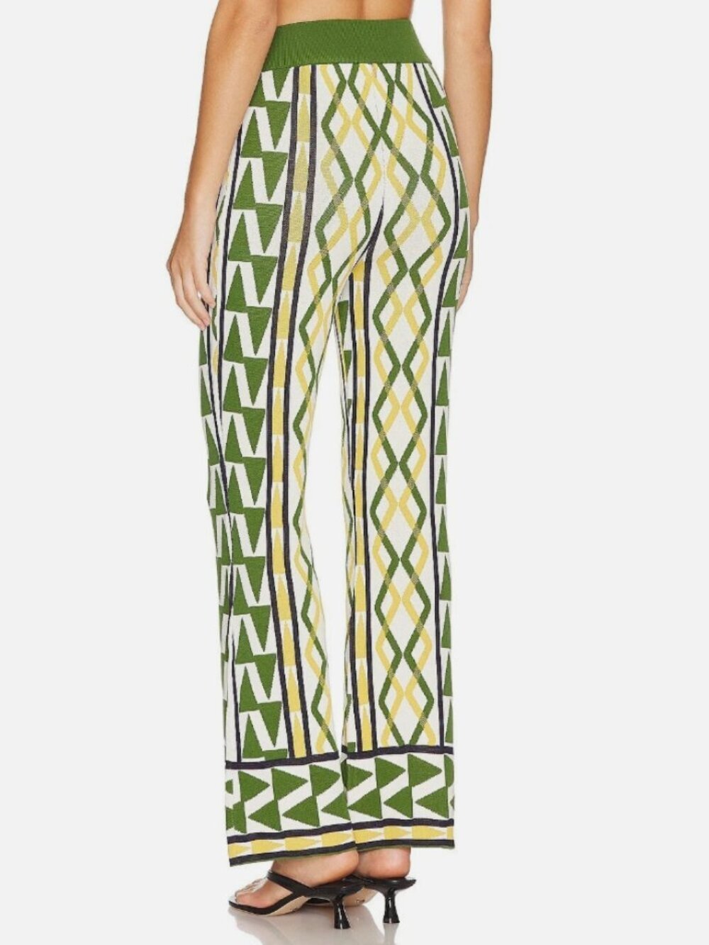 MISA Los Angeles Rialta Knit Set Limoncello Pants + Cardigan Medium Matching Set - Picture 3 of 12